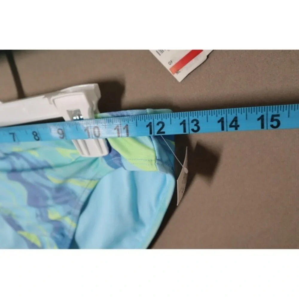 Ideology‎ Big Girls Brushstroke Bikini, Sleeveless 2 Pc Swimsuit - Blue - Size M